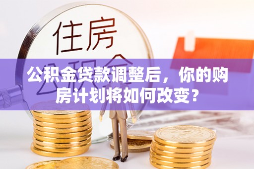 康县公积金贷款调整后，你的购房计划将如何改变？