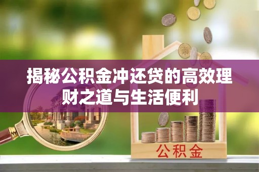 康县揭秘公积金冲还贷的高效理财之道与生活便利