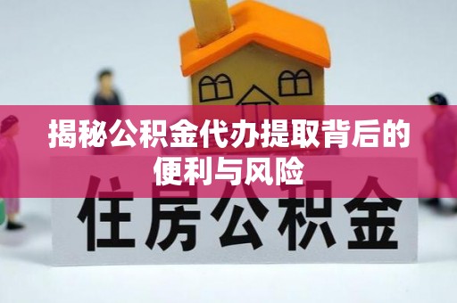 康县揭秘公积金代办提取背后的便利与风险