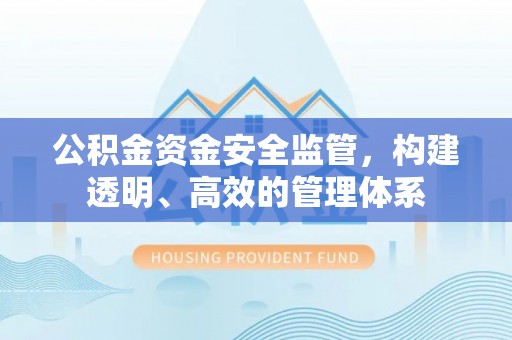 康县公积金资金安全监管，构建透明、高效的管理体系