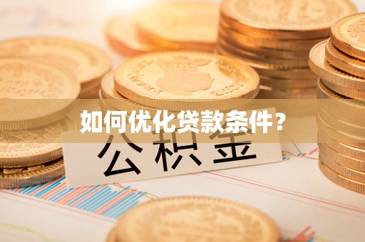 康县如何优化贷款条件？