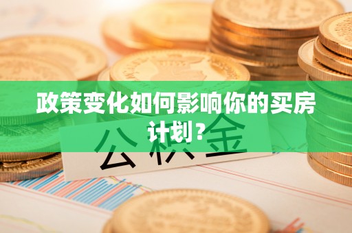 康县政策变化如何影响你的买房计划？