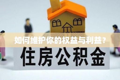 康县如何维护你的权益与利益？